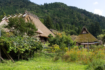 Fototapeta na wymiar Miyama district in rural Kyoto prefecture of Japan