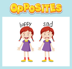 Opposite English words for kids