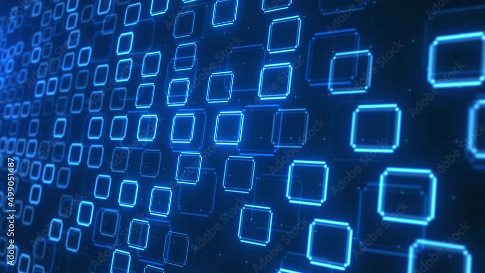 Poster futuristic hi-tech screen abstract technology loop background. cyber virtual space. economy, financi