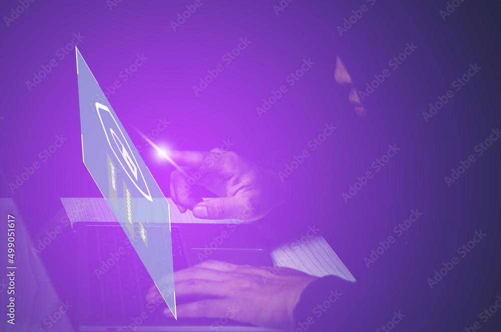 Aufkleber data theft and cybersecurity codes digital crime concept protecting data from hackers.