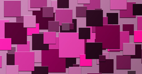 Squares structure for art banner design