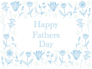 青と緑の北欧父の日フレーム