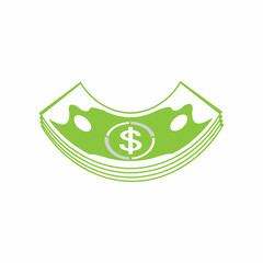 Dollar vector icon background template illustration