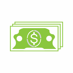 Dollar vector icon background template illustration
