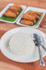 fried chicken dinner food in my home