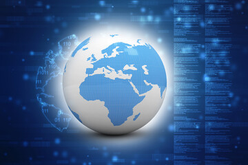 3d illustration of Data sharing concept