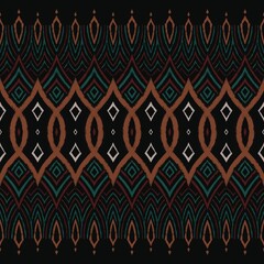 Ethnic abstract. fabric pattern. seamless. black background. wallpaper. textile. texture. Geometric. print. wrapping. cover.