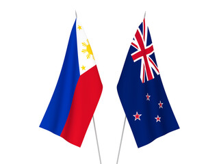 Philippines and New Zealand flags