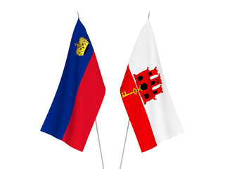 Gibraltar and Liechtenstein flags