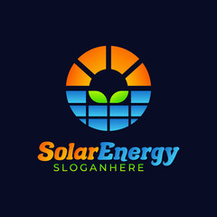 Vector logo designs for solar energy, logo designs for solar electricity