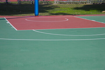 バスケットボールコート台湾の屋外 Basketball court outside in Taiwan
