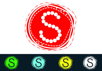 S letter new logo and icon design