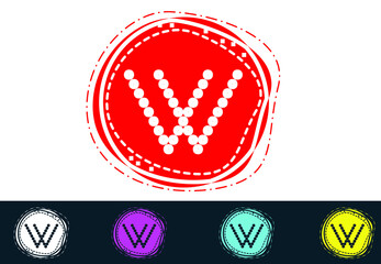 W letter new logo and icon design