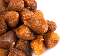 Dried Figs Isolated on a White Background