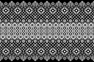 Seamless geometric ethnic asian oriental and tradition pattern design for texture and background. Silk and fabric pattern decoration for carpet, clothing, wrapping and wallpaper