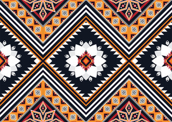 Geometric ethnic oriental ikat pattern traditional Design for background,fabric,wrapping,clothing,wallpaper,Batik,carpet,embroidery style.