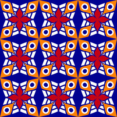 Colored and realistic ceramic floor tiles