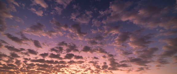 Panorama twilight sky background.colorful cloudy twilight sky. sunset twilight sky.