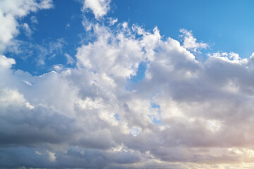 Sky background at sunset