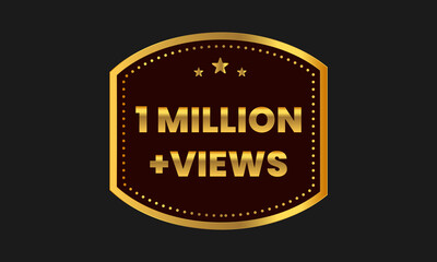 one million-plus view celebrating background design