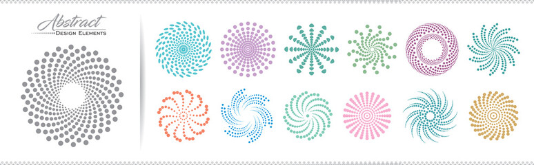 A collection of circular motif styled patterns © ActiveLines