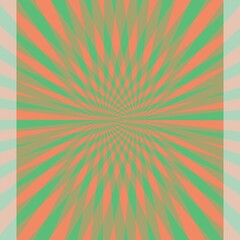 An illustration with rays coming out of the center. Unique radial pattern. Background with stripes, lines, diagonals. For scrapbooking, printing, websites and bloggers