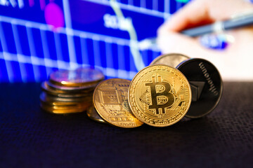 crypto currency bitcoin litecoin ethereum photo