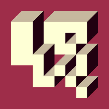 Implementation of Edward Zajec&rsquo;s &ldquo;Il Cubo&rdquo; from 1971. Essentially a Truchet tile set of 8 tiles and rules for placement art illustration