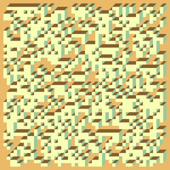 Implementation of Edward Zajec’s “Il Cubo” from 1971. Essentially a Truchet tile set of 8 tiles and rules for placement art illustration