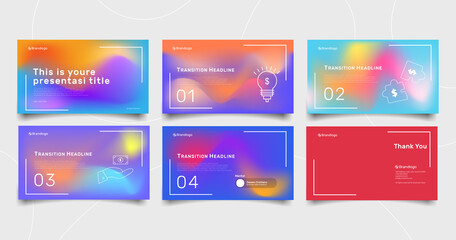 presentation template collection set