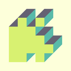 Implementation of Edward Zajec’s “Il Cubo” from 1971. Essentially a Truchet tile set of 8 tiles and rules for placement art illustration