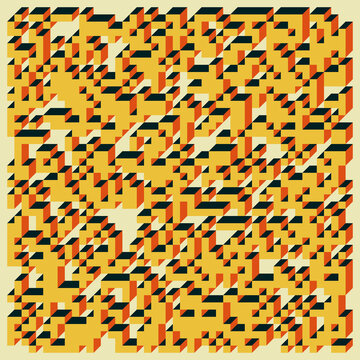 Implementation of Edward Zajec&rsquo;s &ldquo;Il Cubo&rdquo; from 1971. Essentially a Truchet tile set of 8 tiles and rules for placement art illustration