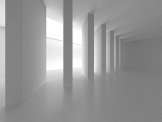 White Modern Background. Abstract Building Concept