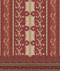 Indonesian traditional batik, Aceh batik, North Sumatra.
