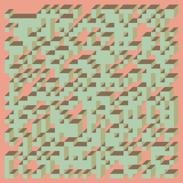 Implementation of Edward Zajec&rsquo;s &ldquo;Il Cubo&rdquo; from 1971. Essentially a Truchet tile set of 8 tiles and rules for placement art illustration