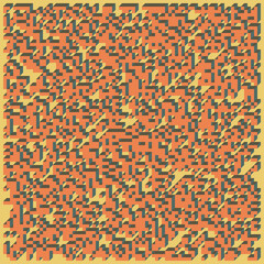 Implementation of Edward Zajec’s “Il Cubo” from 1971. Essentially a Truchet tile set of 8 tiles and rules for placement art illustration