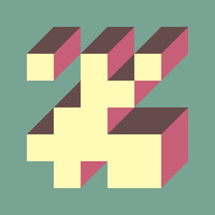 Implementation of Edward Zajec’s “Il Cubo” from 1971. Essentially a Truchet tile set of 8 tiles and rules for placement art illustration