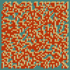 Implementation of Edward Zajec’s “Il Cubo” from 1971. Essentially a Truchet tile set of 8 tiles and rules for placement art illustration