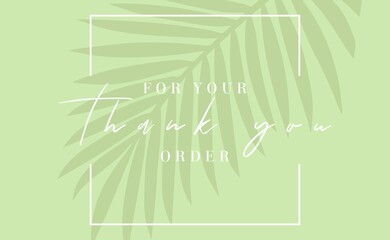 Thank you for your order card design for online buyers illustration vector. vector thank you handwritten inscription. hand drawn lettering. Thank you calligraphy. Thank you card.
