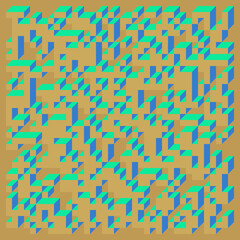 Implementation of Edward Zajec’s “Il Cubo” from 1971. Essentially a Truchet tile set of 8 tiles and rules for placement art illustration