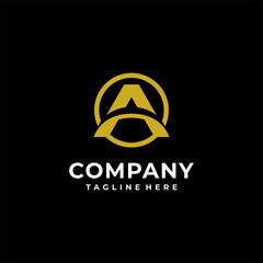 a letter company names logo template