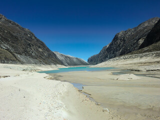 Landscape in the Peruvian Andes mountains.

