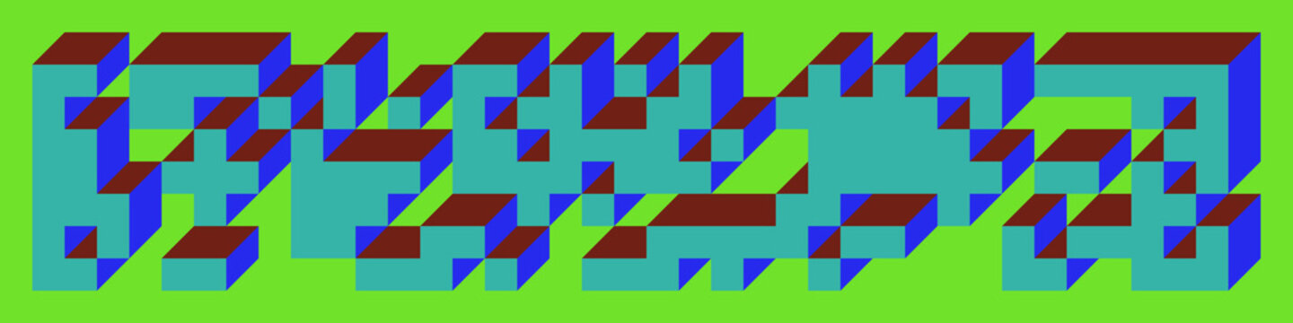Implementation of Edward Zajec&rsquo;s &ldquo;Il Cubo&rdquo; from 1971. Essentially a Truchet tile set of 8 tiles and rules for placement art illustration