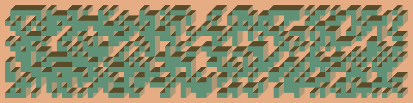 Implementation of Edward Zajec&rsquo;s &ldquo;Il Cubo&rdquo; from 1971. Essentially a Truchet tile set of 8 tiles and rules for placement art illustration