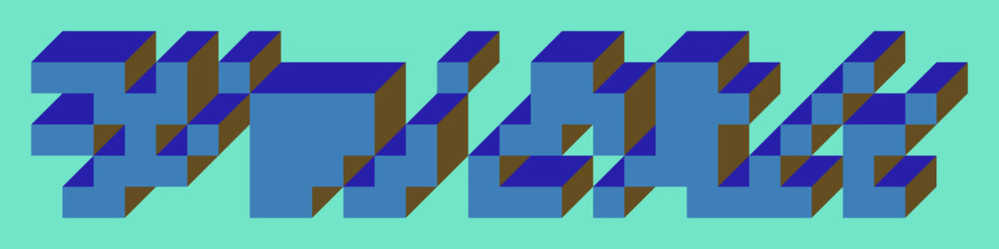 Implementation of Edward Zajec&rsquo;s &ldquo;Il Cubo&rdquo; from 1971. Essentially a Truchet tile set of 8 tiles and rules for placement art illustration