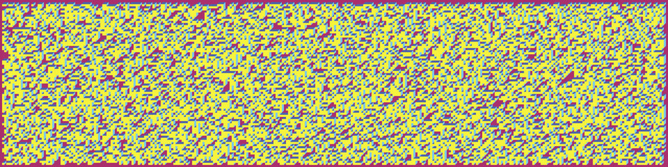 Implementation of Edward Zajec’s “Il Cubo” from 1971. Essentially a Truchet tile set of 8 tiles and rules for placement art illustration