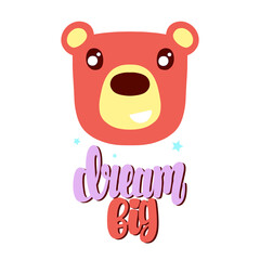 Bear head illustration