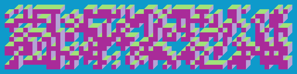 Implementation of Edward Zajec&rsquo;s &ldquo;Il Cubo&rdquo; from 1971. Essentially a Truchet tile set of 8 tiles and rules for placement art illustration