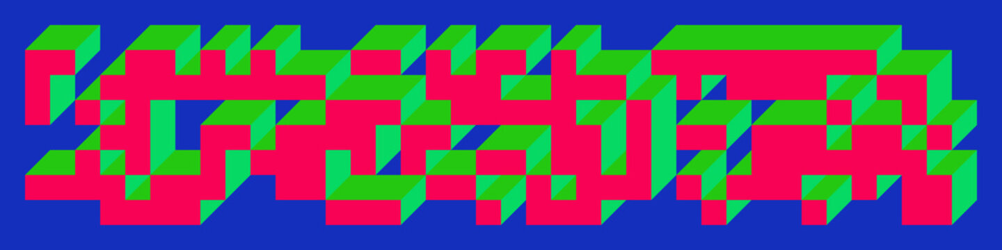 Implementation of Edward Zajec&rsquo;s &ldquo;Il Cubo&rdquo; from 1971. Essentially a Truchet tile set of 8 tiles and rules for placement art illustration