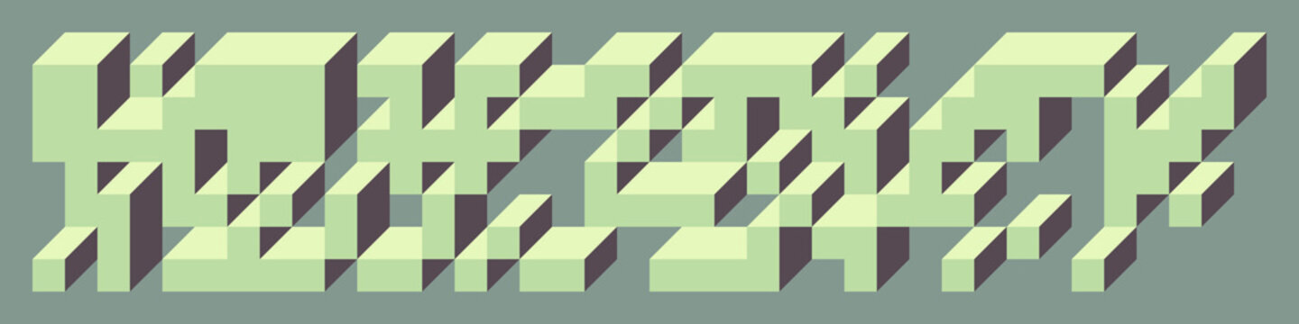 Implementation of Edward Zajec&rsquo;s &ldquo;Il Cubo&rdquo; from 1971. Essentially a Truchet tile set of 8 tiles and rules for placement art illustration